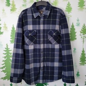 Freedom Foundry Plush Plaid Fleece Shirt.